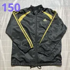 adidas アディダス　ジャンパー　アウター　コート　裏起毛　黒　150