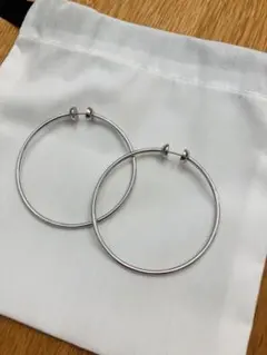 【JENNY BIRD】BIG HOOP ピアス シルバーフープピアス 大きめのサムネイル