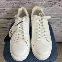 ZARA メンズ スニーカー ホワイト 新品41(G-4)41 26.5cmのサムネイル
