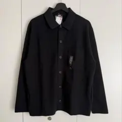 UNIQLO ミラノリブシャツカーディガン　ブラック　L