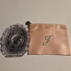 【美品】ジルスチュアート　手鏡　ハンドミラー　保存ポーチ付き