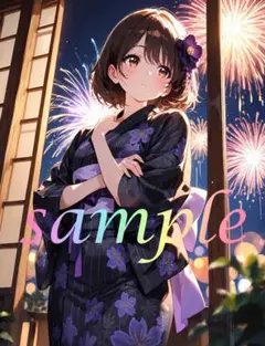 c388 かわいい イラスト アニメ A4ポスター