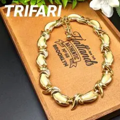 TRIFARI 重厚感のある ゴールドトーン ヴィンテージ ネックレスのサムネイル