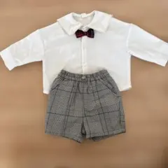 Cottoli セレモニースーツ ホワイト・グレー