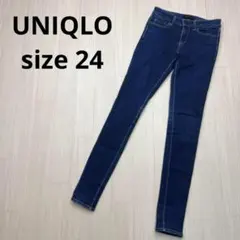 ● UNIQLO ユニクロ　ストレッチ　デニム　スキニー　ジーンズ　インディゴ