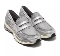 New Balance シルバー スニーカー スリッポン