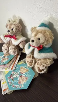 【新品タグ付】ダッフィー　シェリーメイ　ぬいぐるみキーホルダー　ウィンター