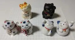 陶器 招き猫 6体セット