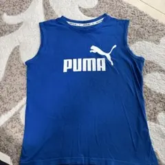 PUMA 青 ノースリーブタンクトップ　サイズ140
