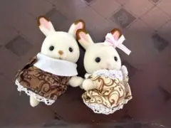 シルバニアファミリー ウサギふたごちゃん　人形 2体セット