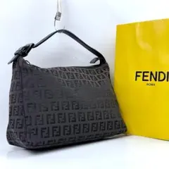 FENDI フェンディー　バック　アクセサリーバック　ポーチ　ズッキーノ FENDI】フェンディ『ズッキーノ柄 ポーチバッグ』8BR566