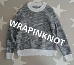 WRAPINKNOT（ラッピンノット）コットンウールクールネックニット／セーター