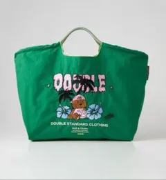 新品・未使用！　ダブスタコラボ　ボール＆チェイン　サマーベアエコバッグ　グリーン