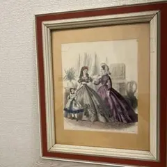19世紀フランス 手彩色モード版画 額装 ファッションプレート 19世紀フランス 手彩色モード版画 額装 ファッションプレート - メルカリ