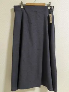 Te chichi チャコール色フレアスカート