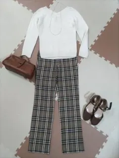 バーバリー ロンドン ブルーレーベル　パンツ　36　チェック