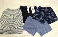 【未使用と使用済】PETIT BATEAU　トップス　パンツセット 80