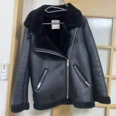 ZARA 黒 レザーライダースジャケット S