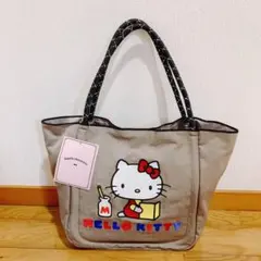 新品 人気 ハローキティ 大きめ トートバッグ しまむら くすみカラー 刺繍