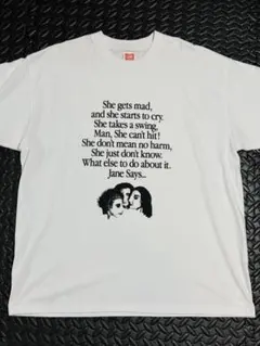 BEDWIN JANE jane's addiction Ｔシャツ ホワイトＬ