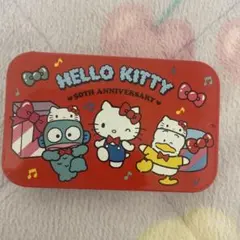 ハローキティ 50周年記念 コンパクトケース カンカン 缶ケース