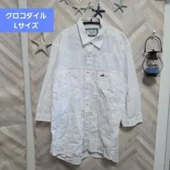 h*e様 クロコダイル Lサイズ 七分袖 シャツ ボーダー ワニ