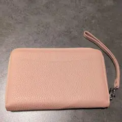 本革通帳ケース ピンク スキミング防止・磁気不良防止機能付き ジャバラ式