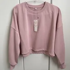comcoca クロップド丈 スウェット ピンク S