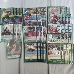 ミホーク　フルパラデッキ　緑調整パーツ ワンピースカード】緑ミホーク｜デッキレシピ｜強化パーツ｜採用候補