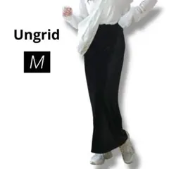 美品　アングリッド　フィットベロアスカート　マーメード　ブラック　M