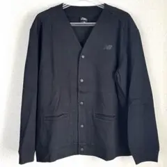 ニューバランス　ブラック Vネック　カーディガン　メンズ　 L 美品　カットソー