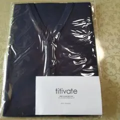titivate ネイビー Vネックカーディガン(五分袖)のサムネイル