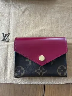 極美品✨ Louis Vuitton 三つ折り財布 黒 赤