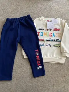 トミカ 車 プリント 長袖カットソーセット