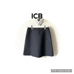 ICB ウール フレアスカート グレー サイズ9のサムネイル