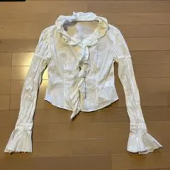 alice auaa フリル付きホワイト長袖ブラウス 2025年最新】alice auaa レディース 長袖 シャツ・ブラウスの人気