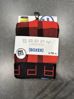 新品未使用SAPPY JAPAN ボクサーパンツ LLサイズ 赤×黒 チェックのサムネイル