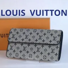 ✨極美品✨LOUIS VUITTON モノグラム ミニ 長財布 ブルー