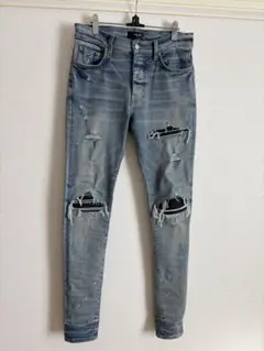 AMIRI スキニーデニム ダメージ加工 ライトブルー サイズ28 - メルカリ