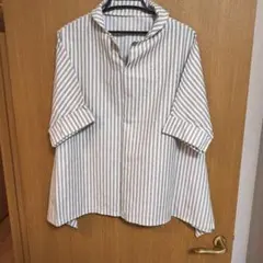 チュニック風　半袖シャツ M-l