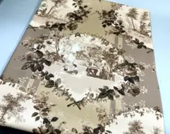 シーチング綿100%生地幅110cm×100cm花柄風景画プリント5547