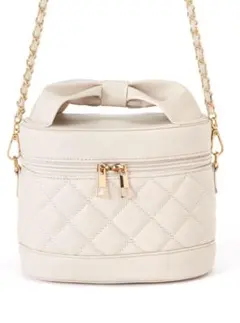 GRL 2Way キルティングバニティバッグ [dd402] アイボリー