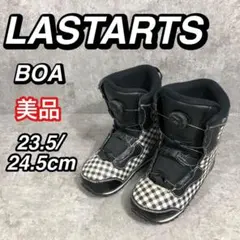 【美品】LASTARTS LS915 24.5〜25cm スノボブーツ LASTARTS スノーボードブーツ 24.5-25.0cm ブラック LASTARTS