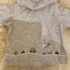 familiarグレー フード付き トレーナー