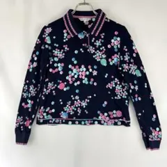 セール中！⭐️美品⭐️LEONARD sport 半袖ポロシャツ４０　ブラック　花柄 LEONARD SPORT レオナールスポーツ 半袖ポロシャツ 総柄 40花柄 - メルカリ