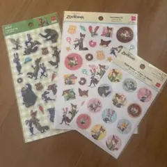 ズートピアシールセット 3枚入り