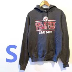 Champion ダークグレー パーカー Sサイズ　カレッジロゴ