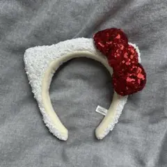 ユニバ キティーちゃん カチューシャ スパンコール