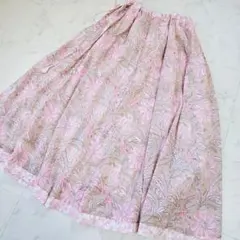 ガーグラースカート　花柄ロングスカート 青系　インド綿　チャイハネ　マライカ ガーグラースカート 花柄ロングスカート 青系 インド綿 チャイハネ