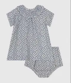 PETIT BATEAU 花柄ワンピース ブルマ セット